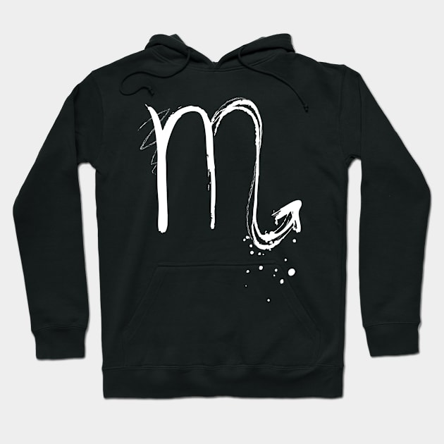 Scorpio Zodiac Sign Hoodie by Blind Man Studio